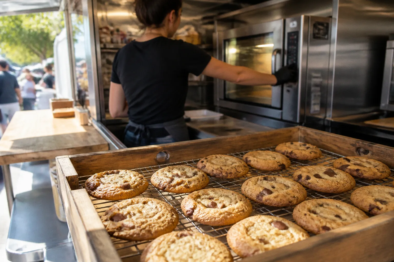 Cookies en food truck : faut-il cuire sur place ?