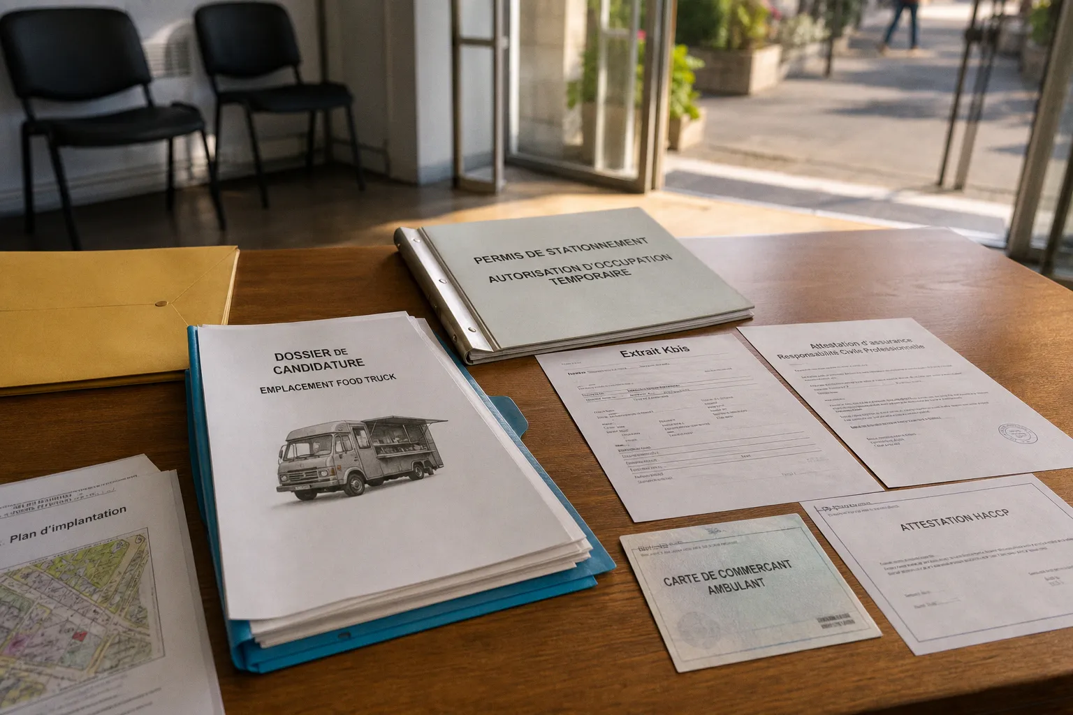 Demande d'emplacement food truck : le dossier de candidature indispensable auprès de la mairie