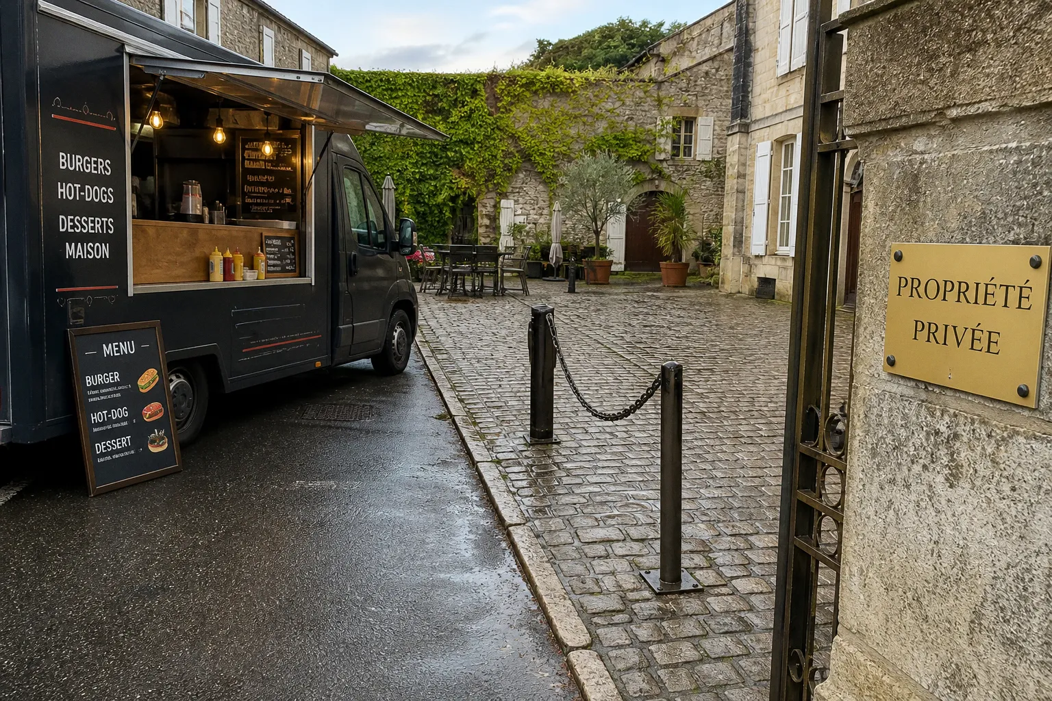 Emplacement food truck : choisir entre terrain privé ou public